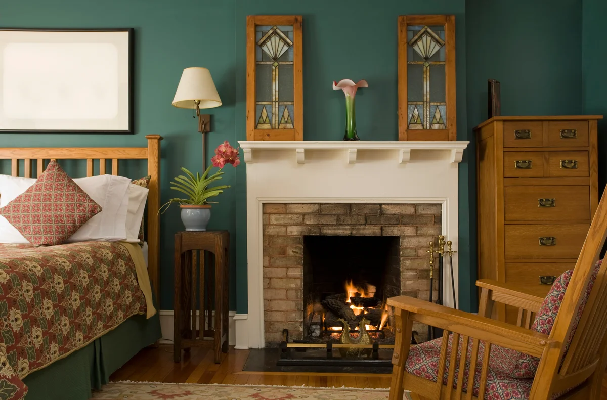 Mission style bedroom
