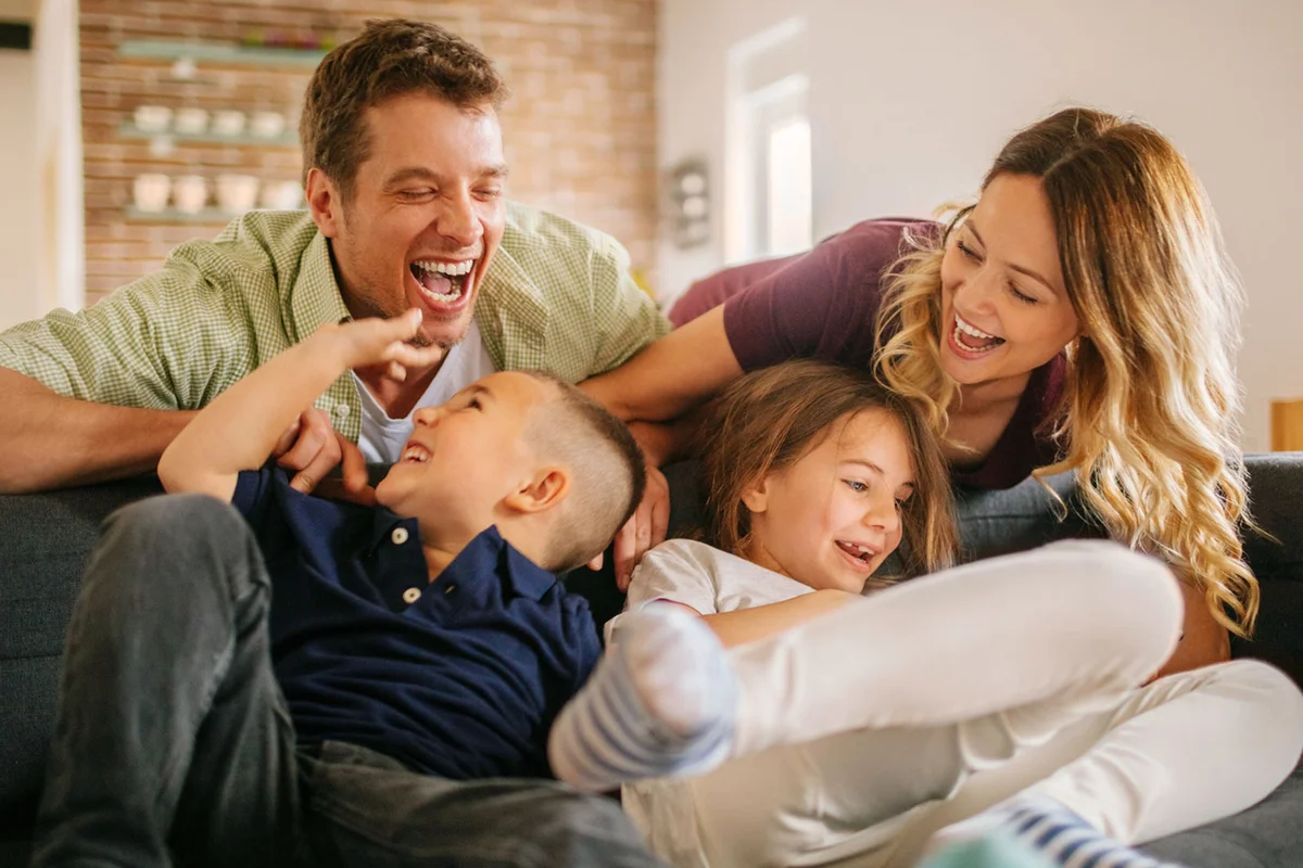 happy loving family