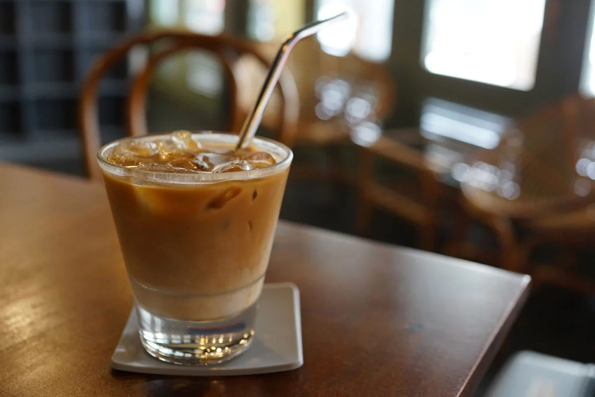 double-shot iced coffee with Baileys