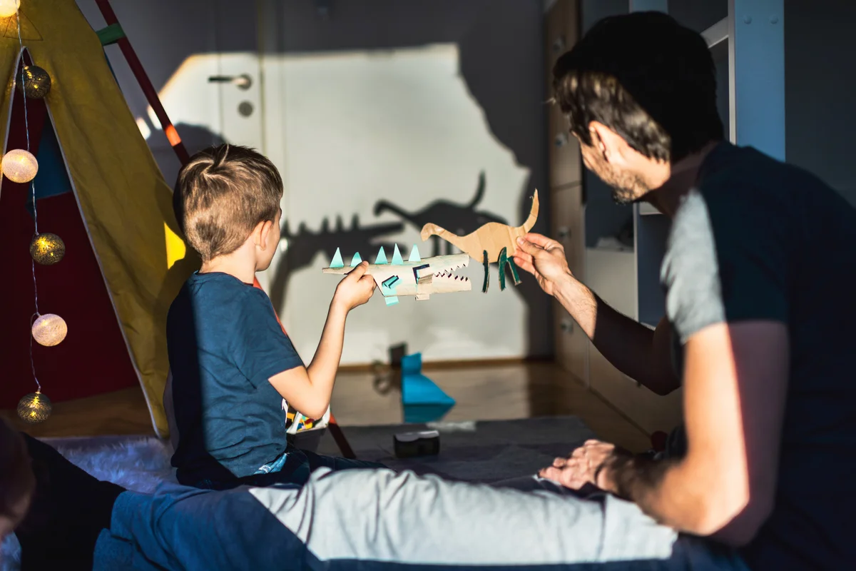 Storytelling in children's room