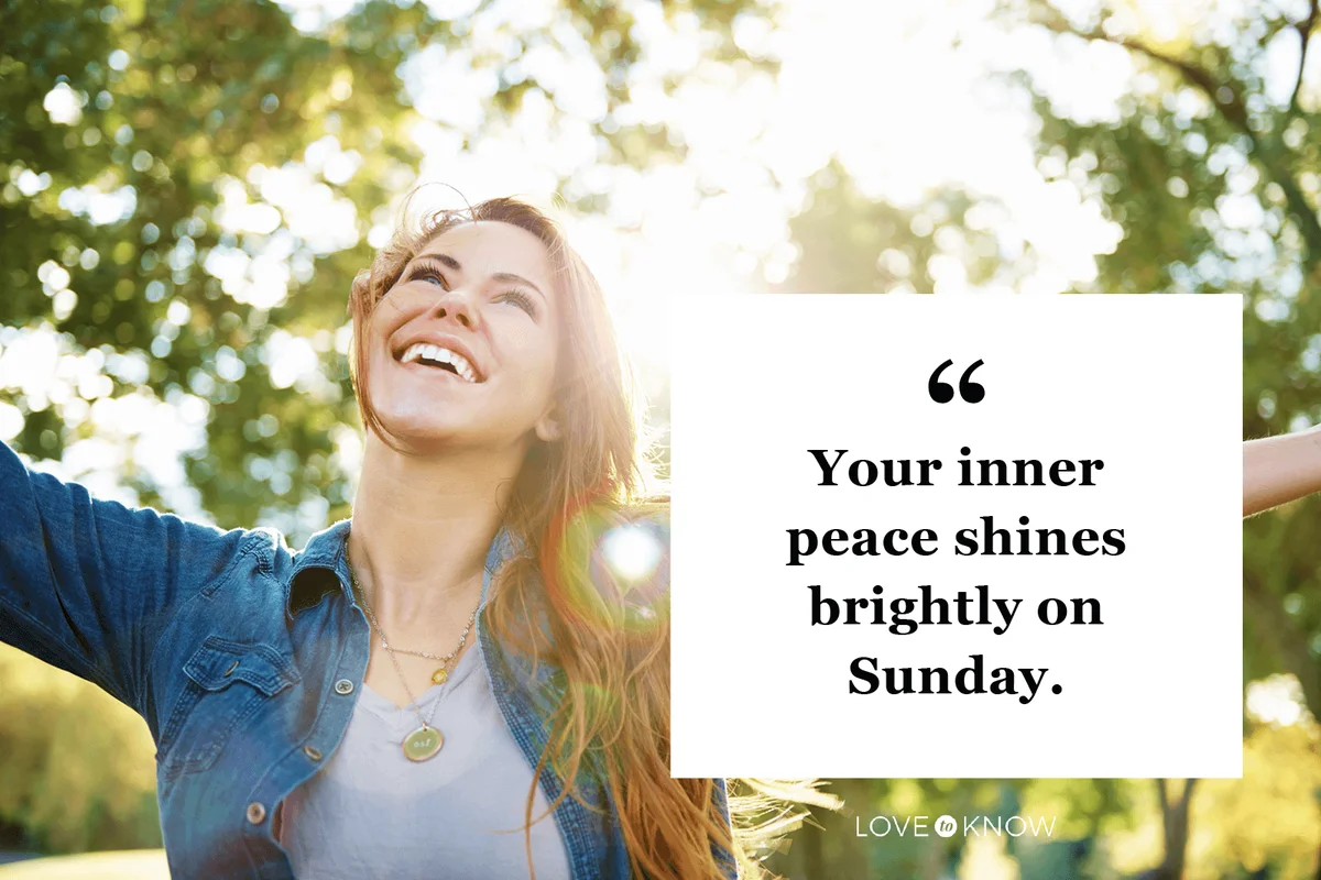 Uplifting Sunday Quote to Fill You With Peace