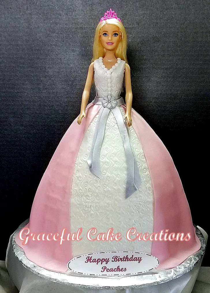 Elegant Barbie Doll Birthday Cake