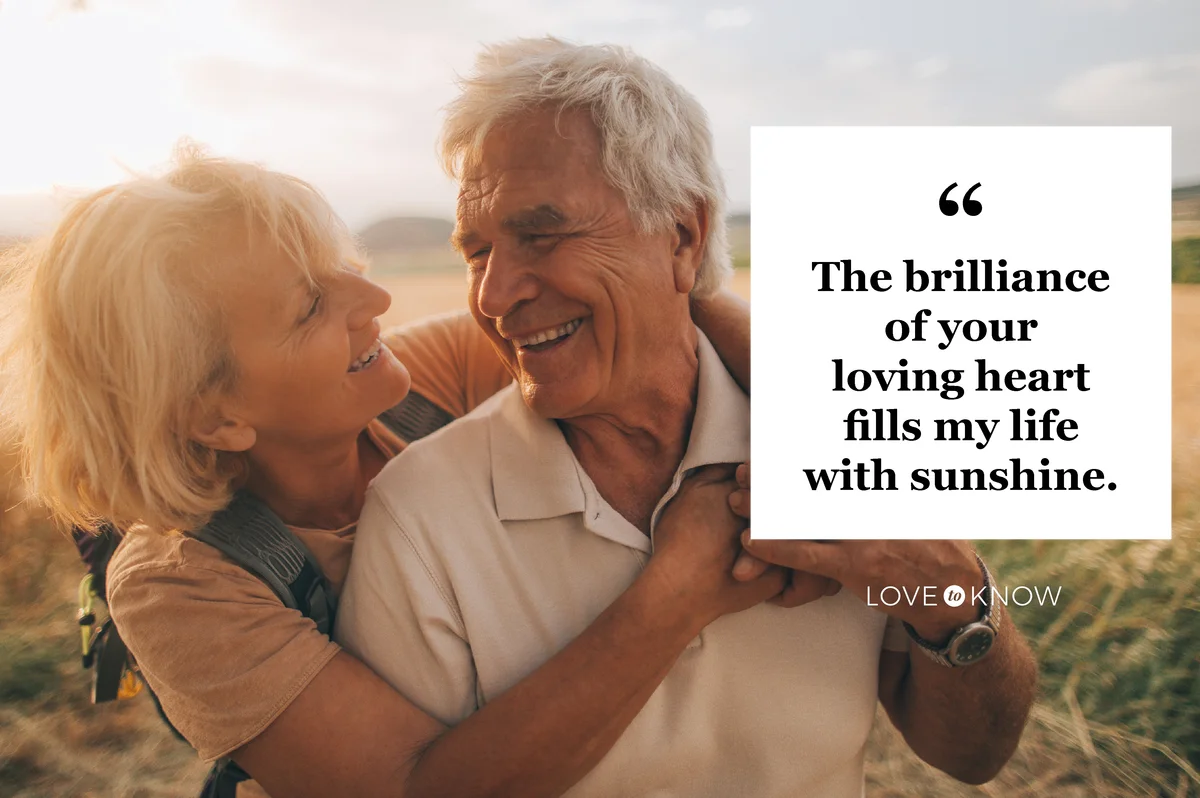 Elderly couple on a hiking together