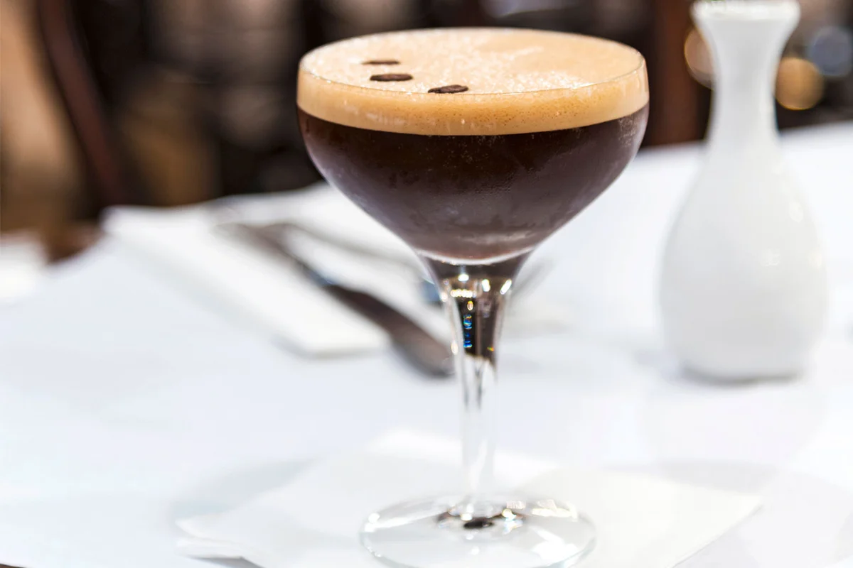 maple espresso martini cocktail