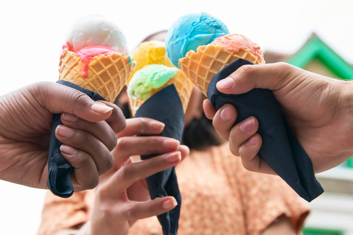Ice cream cone cheers!