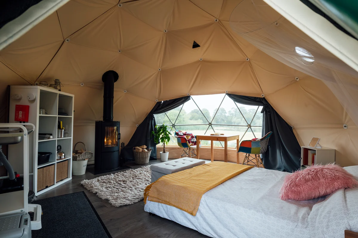 glamping tent for birthday party