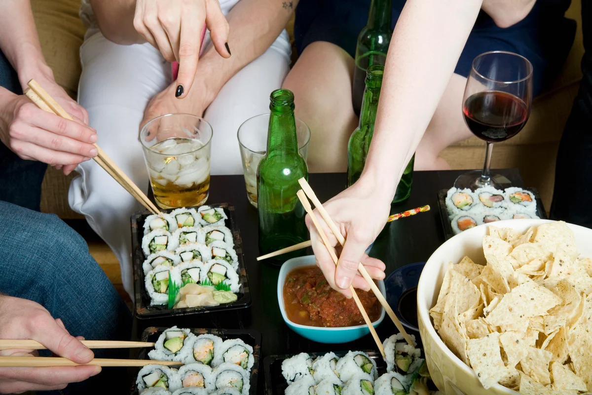 sushi birthday party with friends