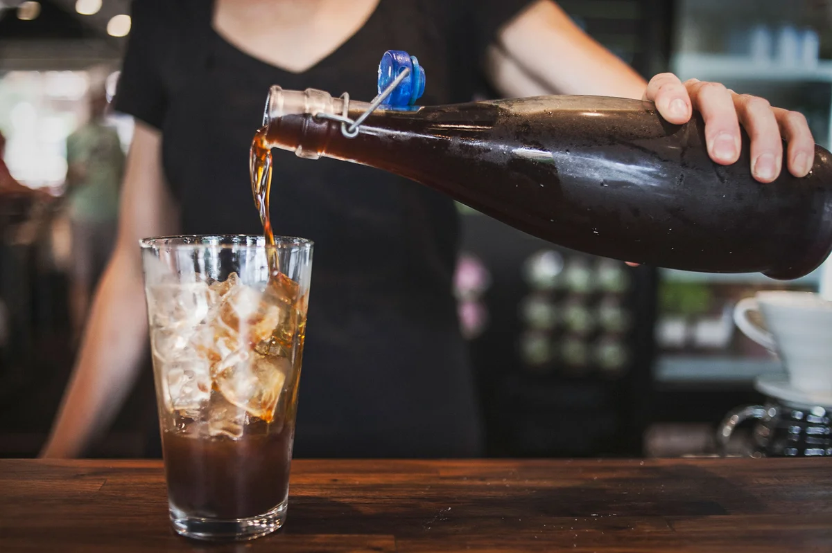 imitation Kahlua recipe stored in a bottle