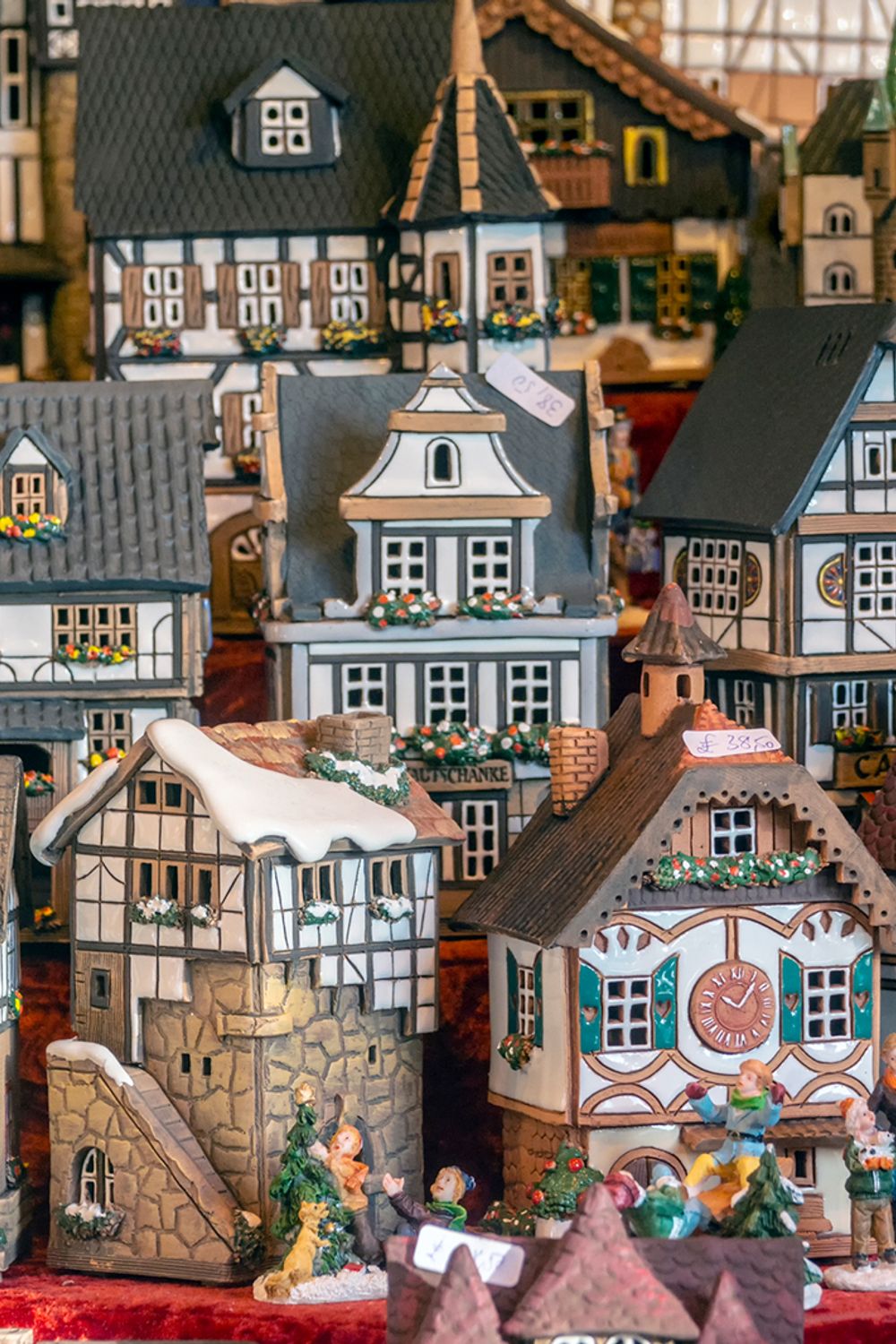 Antique Christmas Houses for a Victorian Village Display