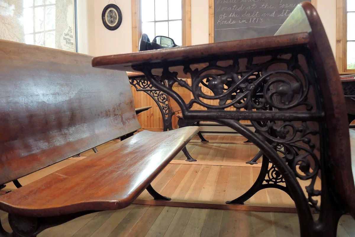 School Desk Sitting View