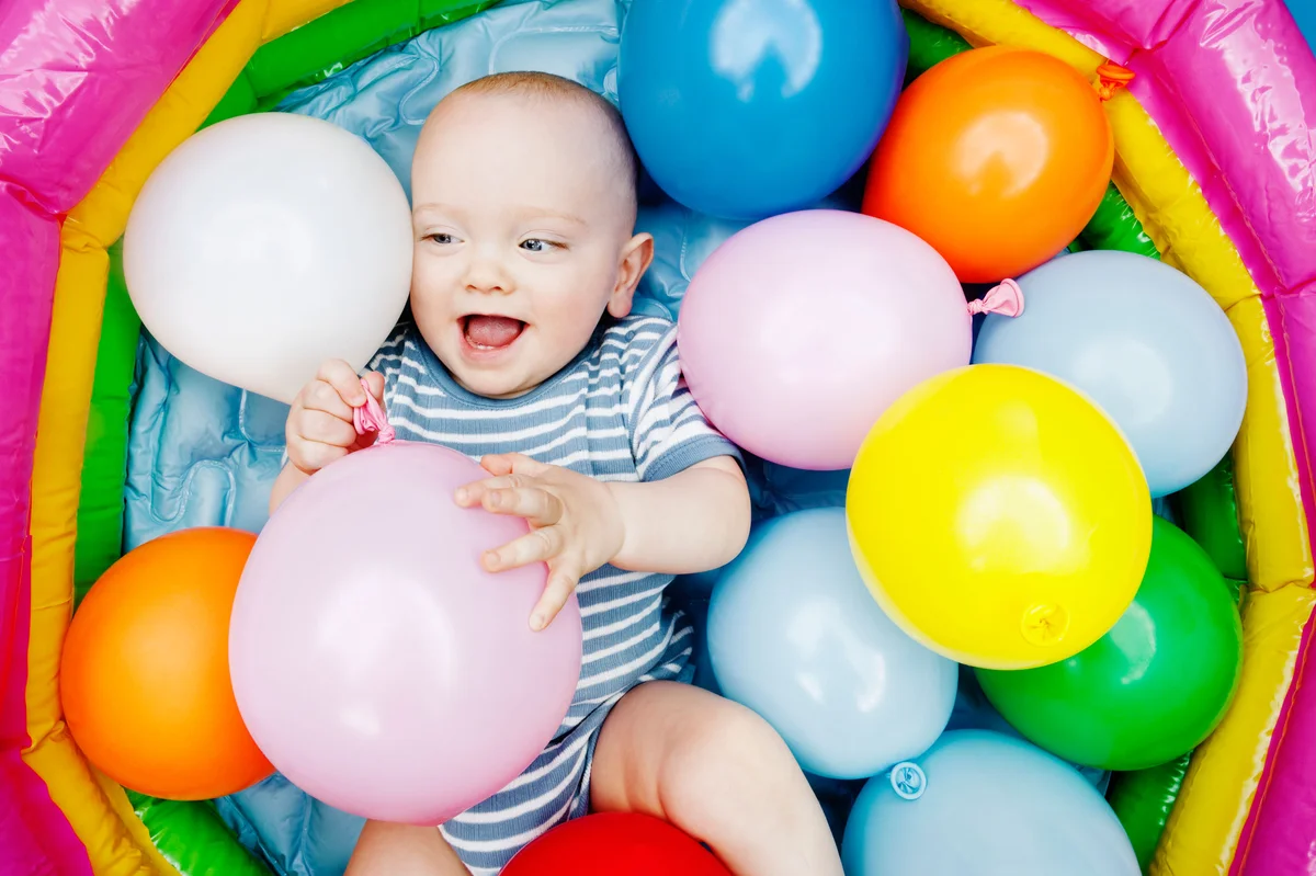 balloon pit birthday party for one year old