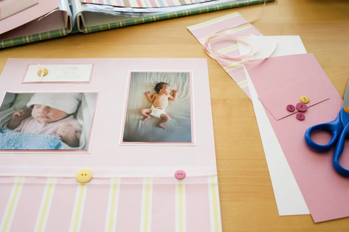 scrapbook for baby's first birthday