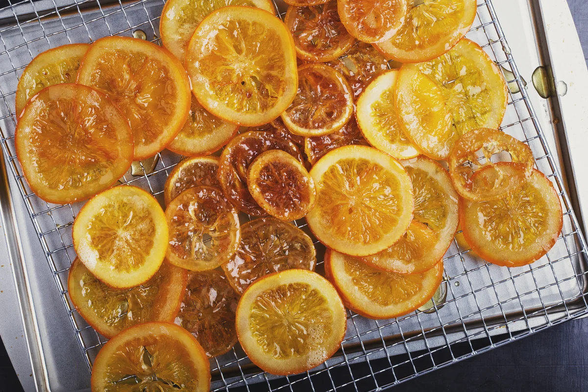 candied orange and lemon slices