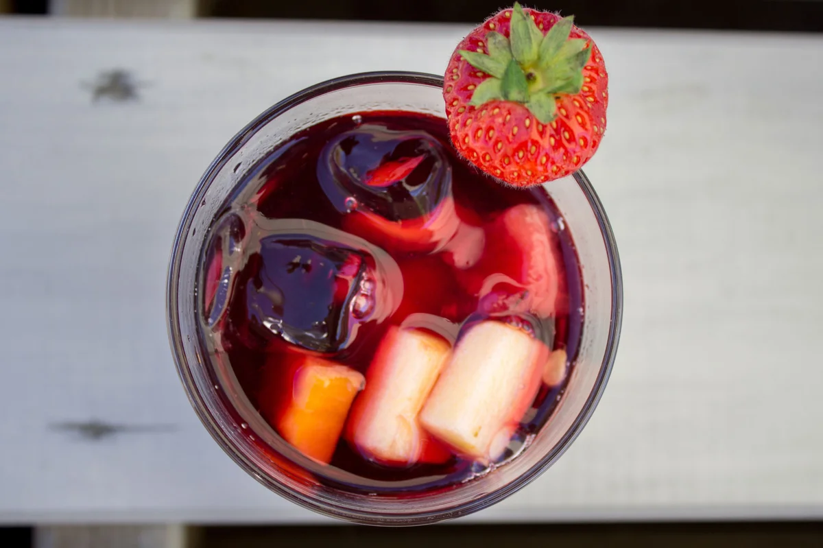 fruity sangria cocktail
