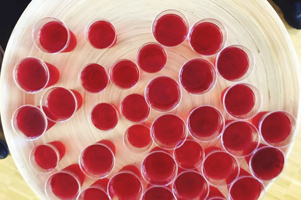 red jello shots