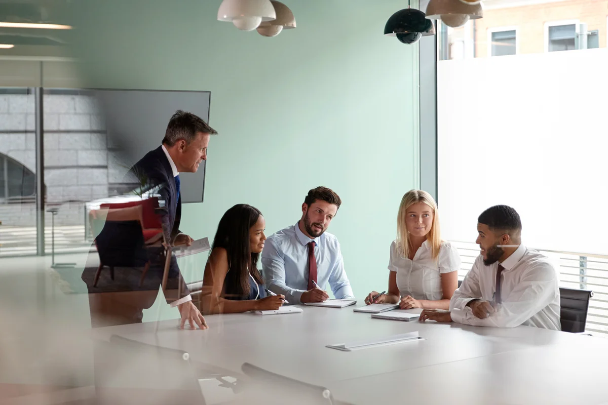 Group Meeting Around Table