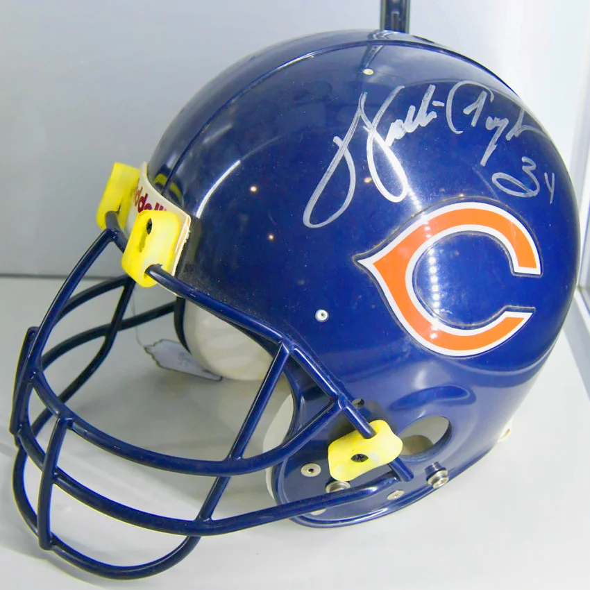 Walter Payton autographed Chicago Bears football helmet