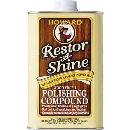 Howard RS0016 Restor-A-Shine Wood Finish Polishing Compound