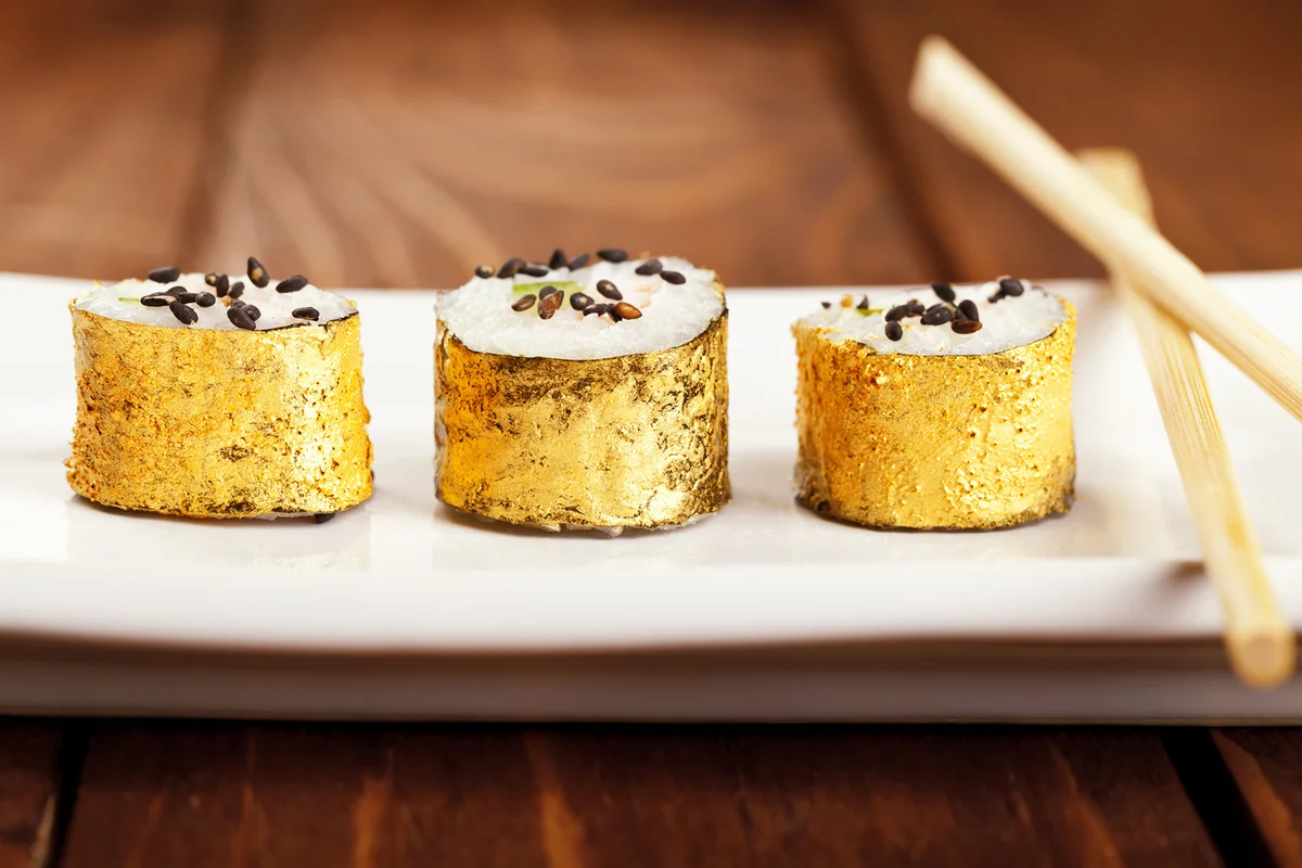 Golden Sushi Rolls
