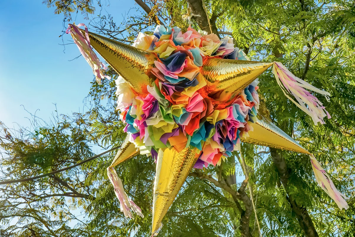 Pinata With Gold Details
