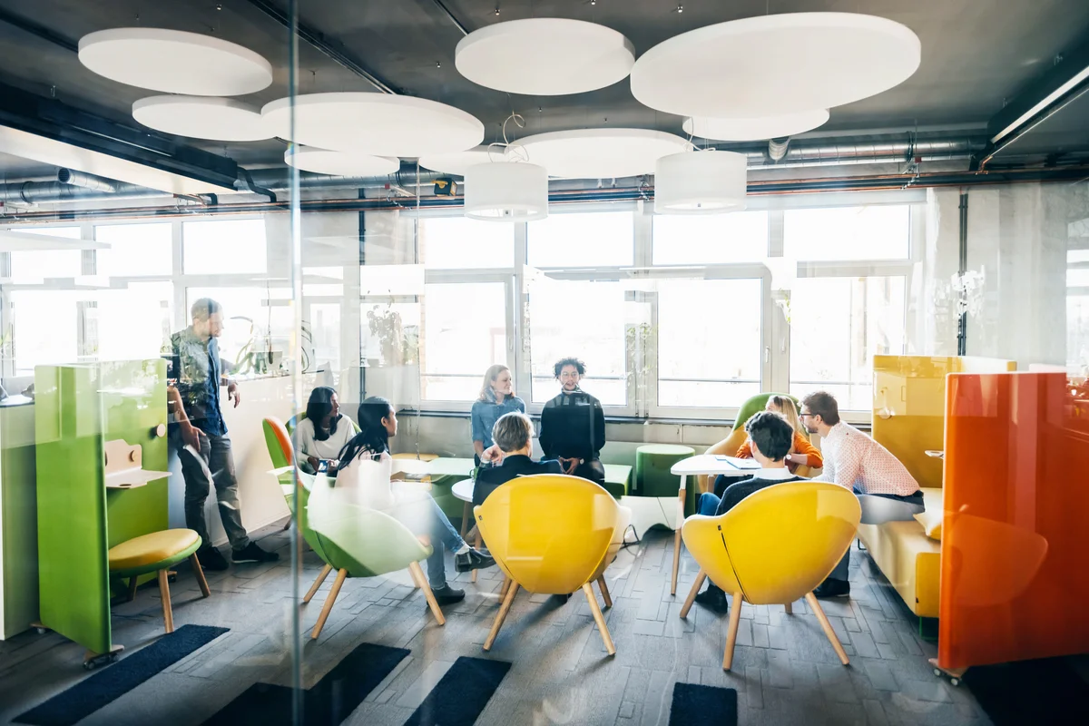 Team Leaders In Modern Office