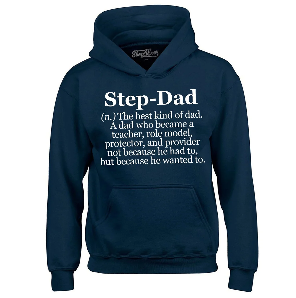 Shop4Ever Men's Step-Dad Definition Hooded Sweatshirt Hoodie