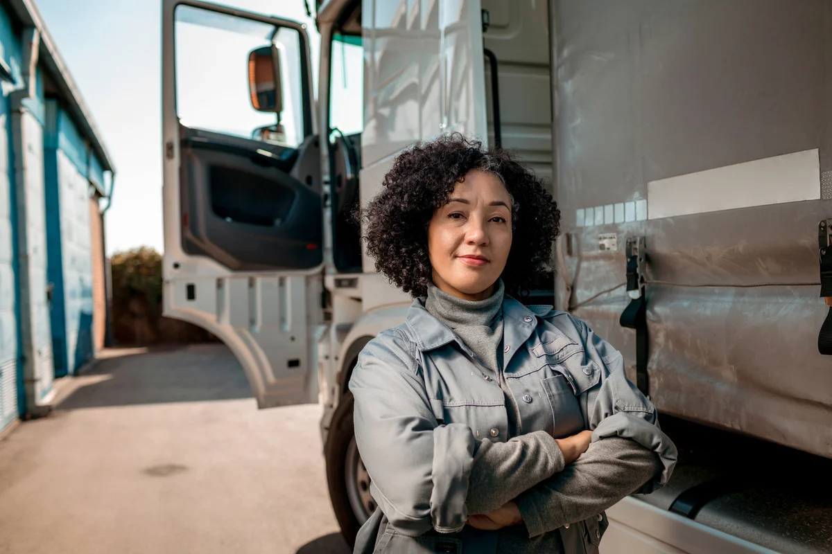 Female truck driver