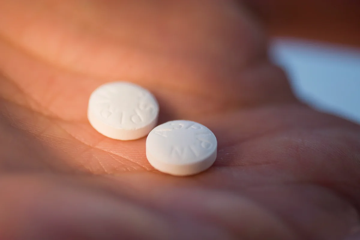 Medication in man's hand
