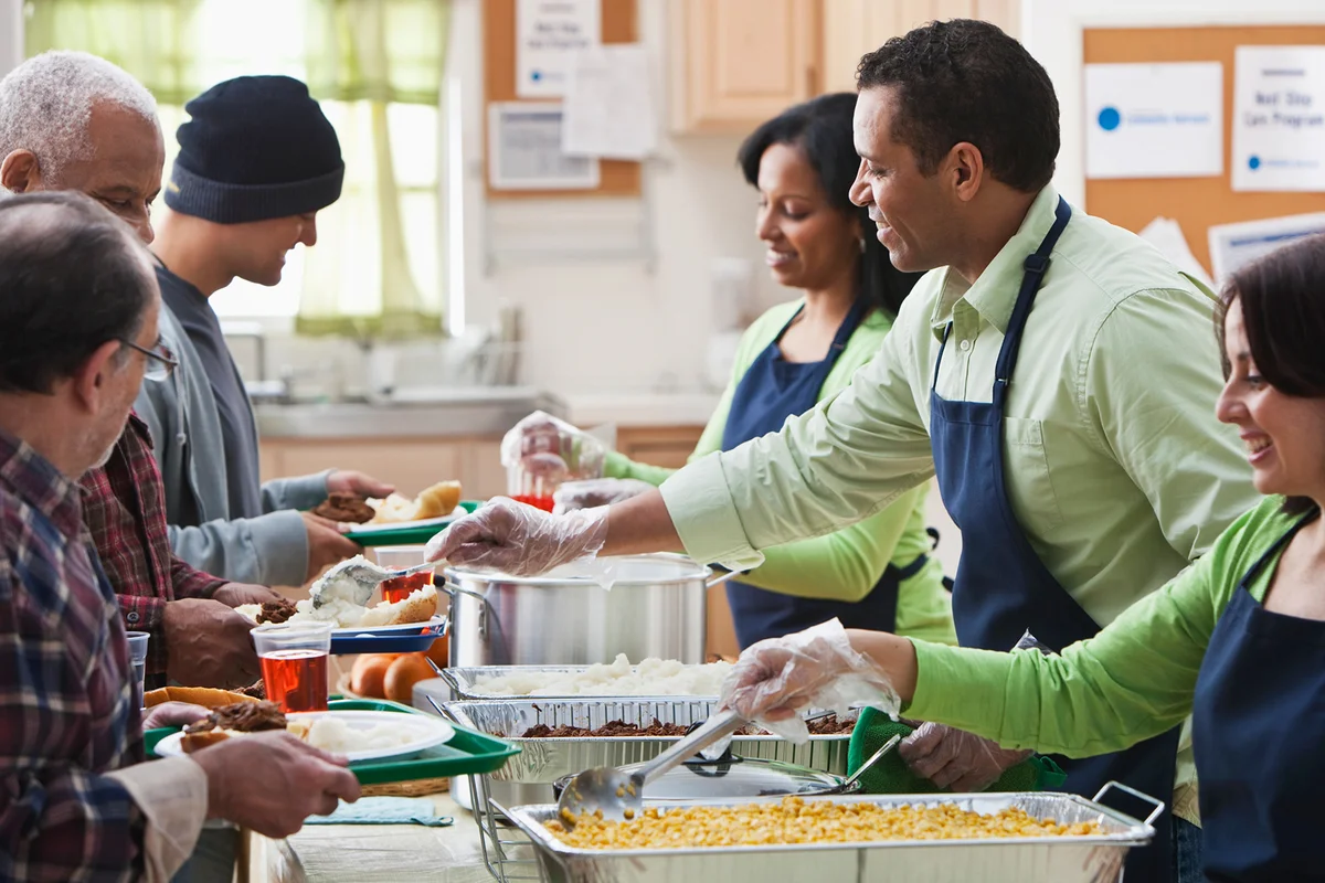 Food bank services for the needy