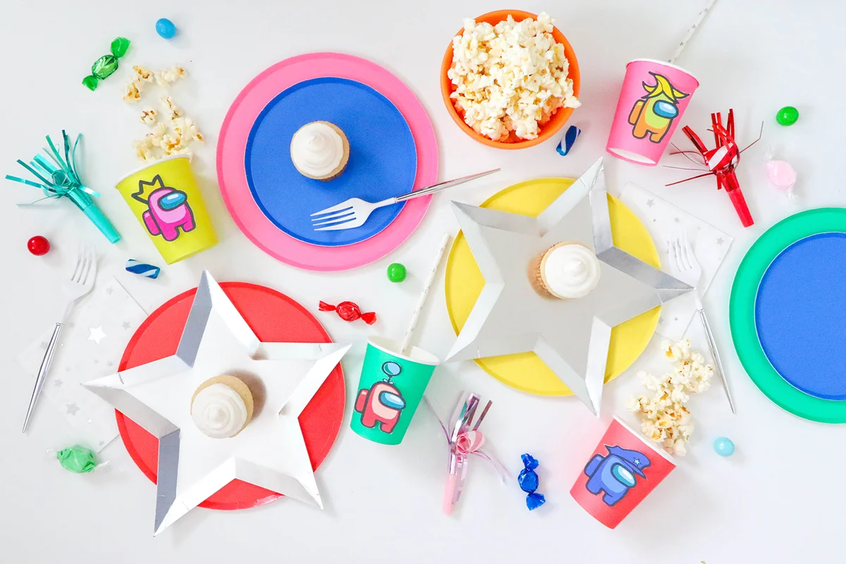 Among Us Kids Tablescape
