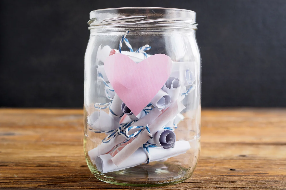 jar with love notes