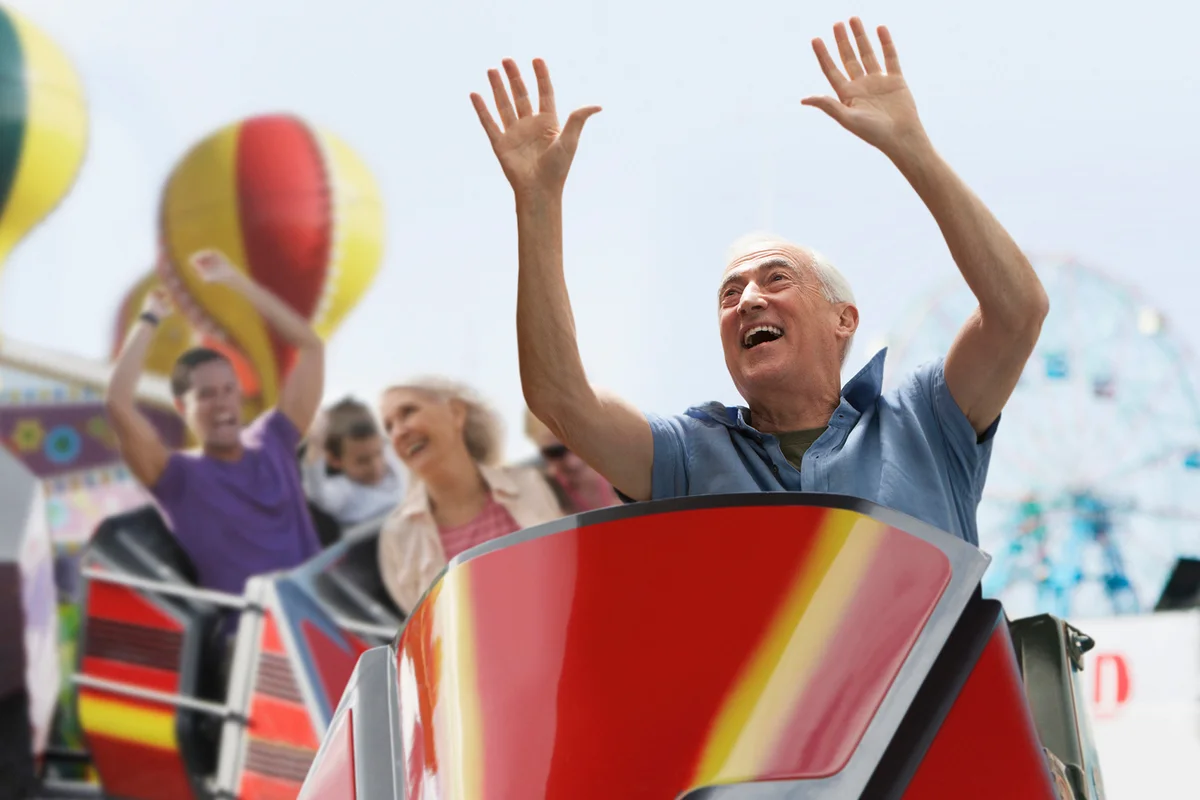 Senior Roller coaster ride
