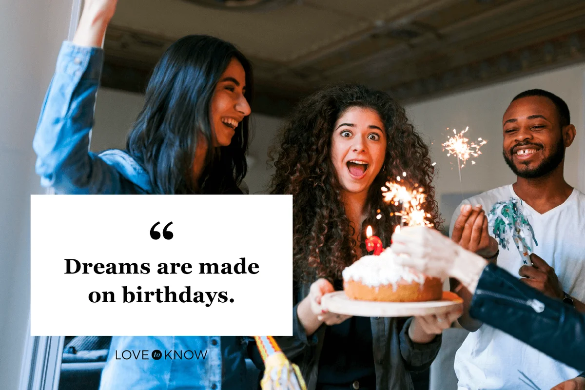 Group of young people celebrating birthday