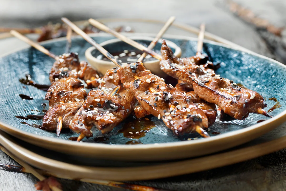 Korean Style BBQ Beef Satay