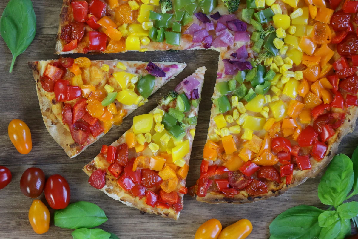 rainbow pizza