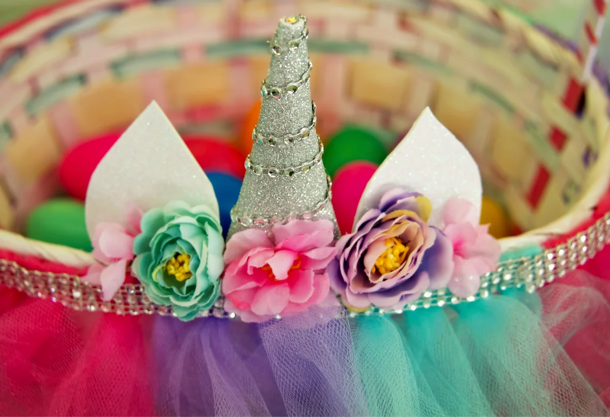 decorated Easter basket