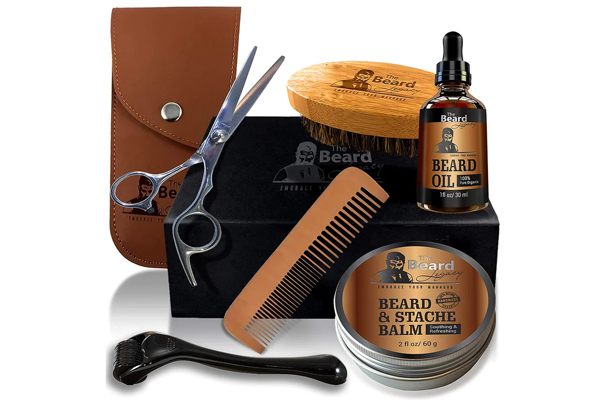 THE BEARD LEGACY® Premium Beard Grooming & Trimming 6PC Kit for Men’s