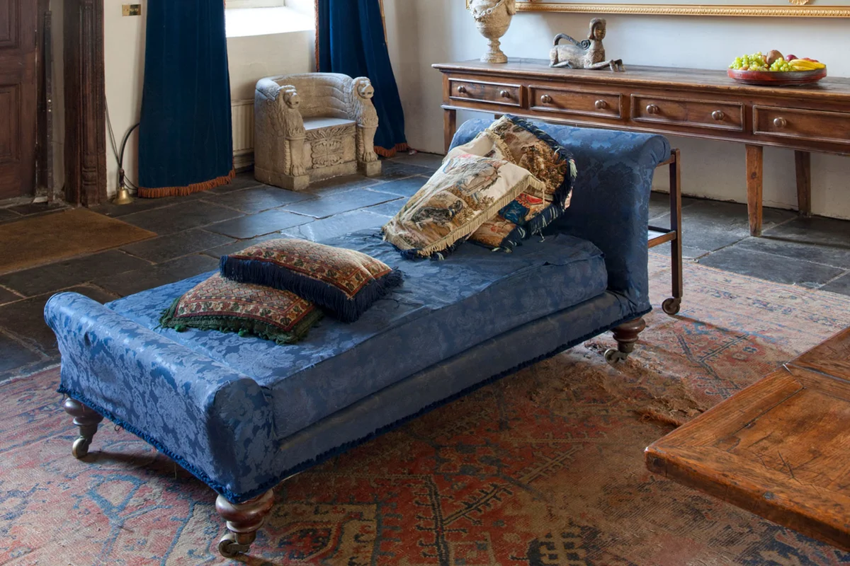 antique chaise lounge chair
