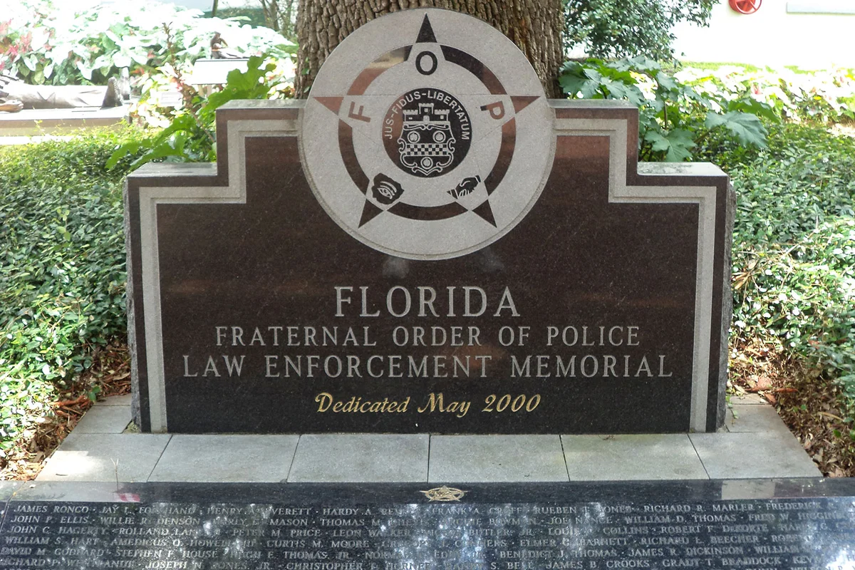 Florida Fraternal Order of Police Law Enforcement Memorial at Florida State Capitol