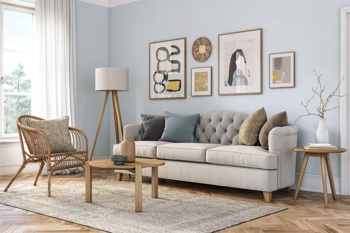 Bohemian living room interior