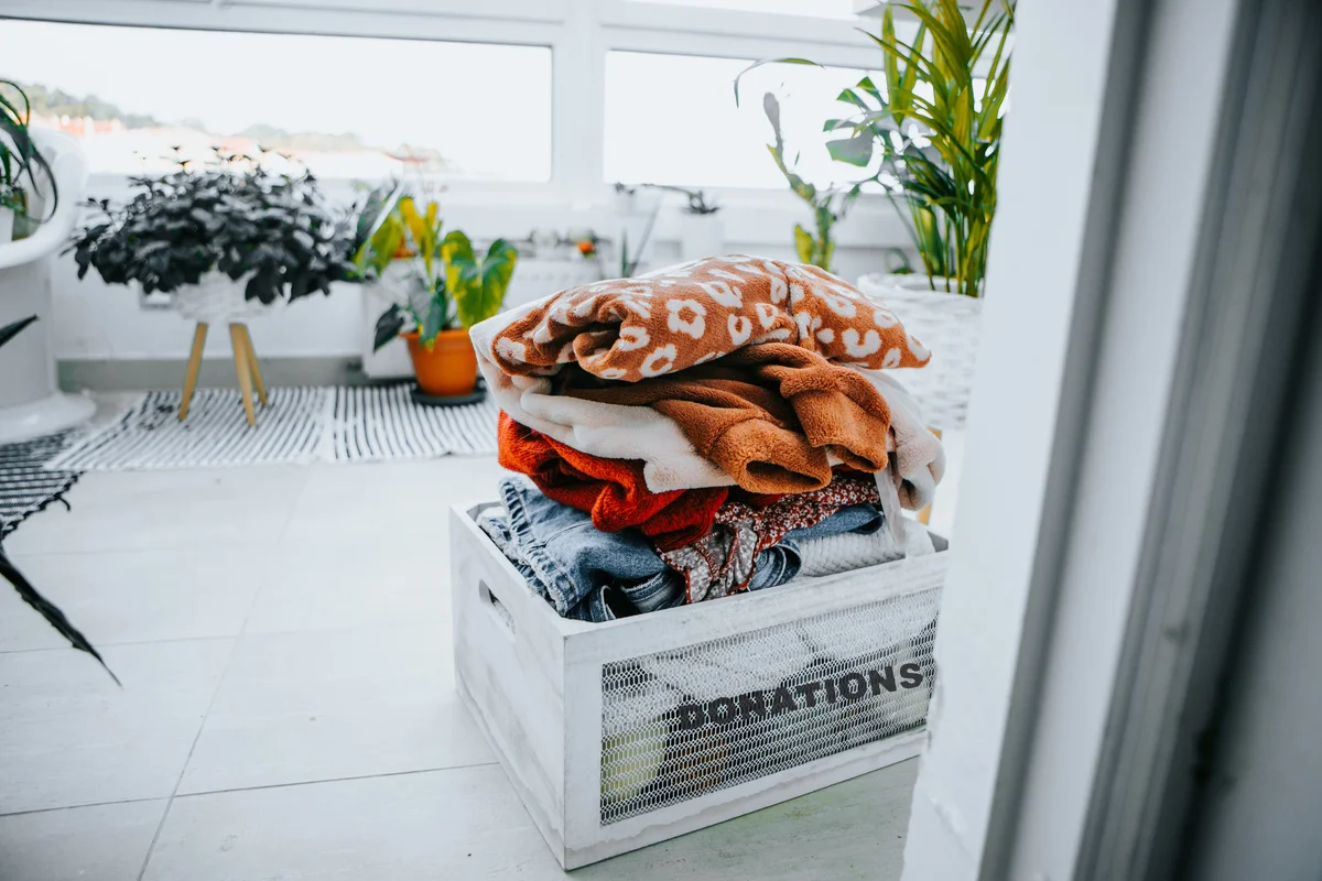 Clothing donation box
