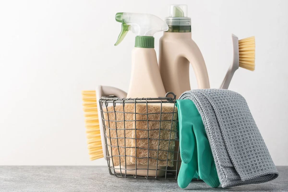 spring cleaning supplies