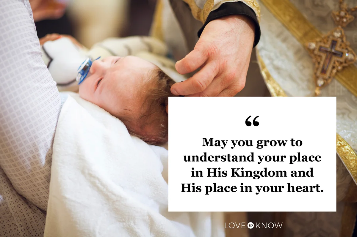 Priest baptizing a baby girl