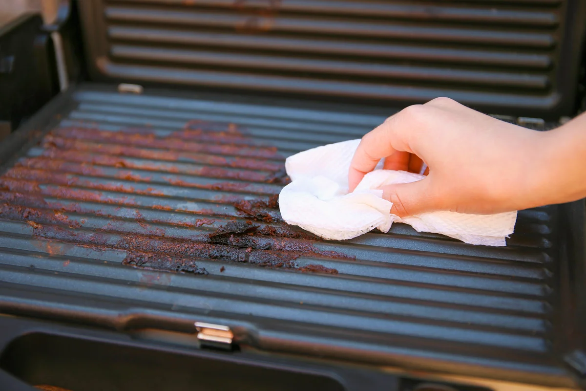 Dirty electric grill