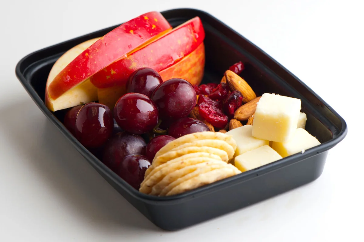 fruit cheese crackers travel snack