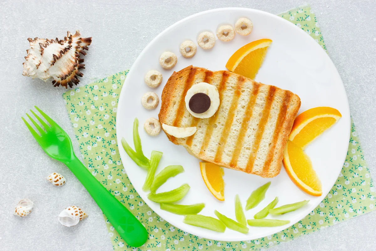 fish shape grilled cheese sandwich