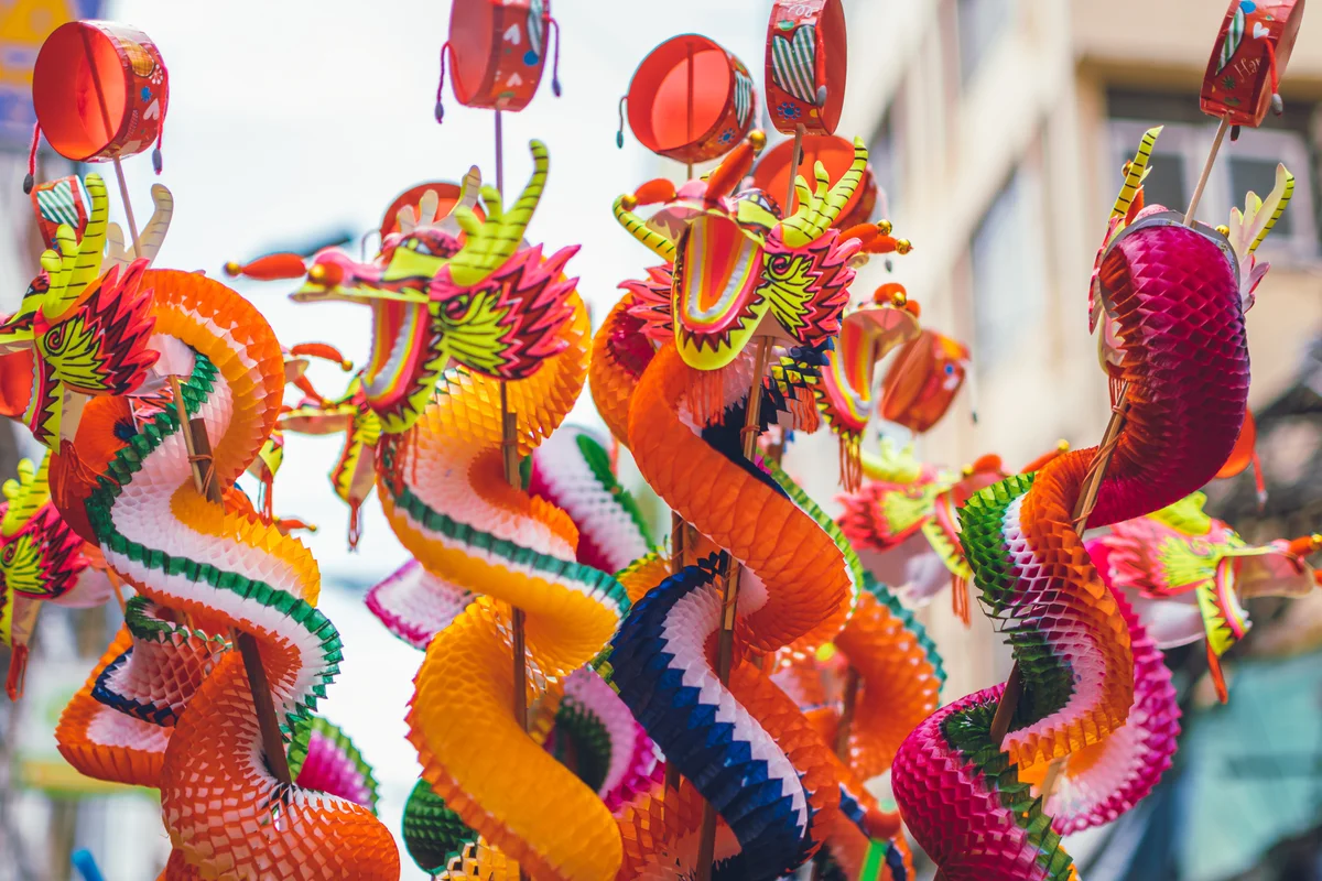 Chinese paper dragons