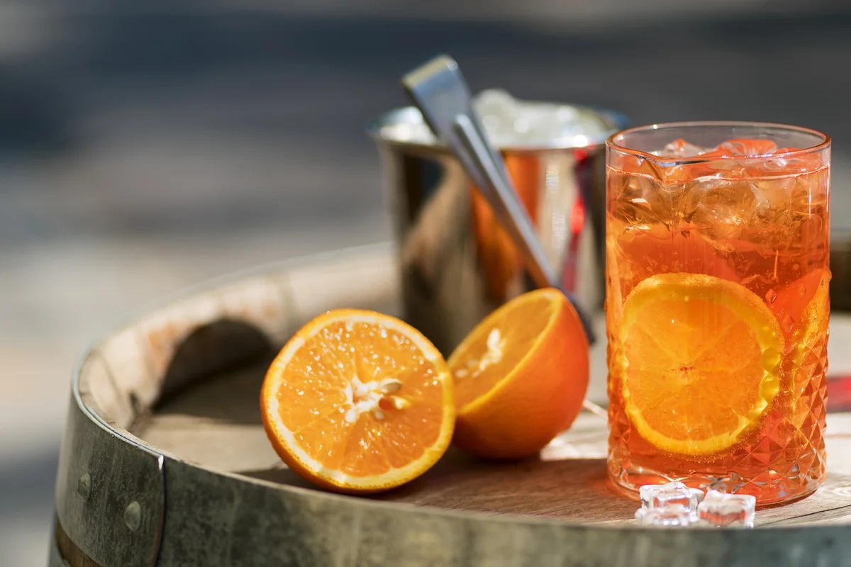 Aperol and Club Soda