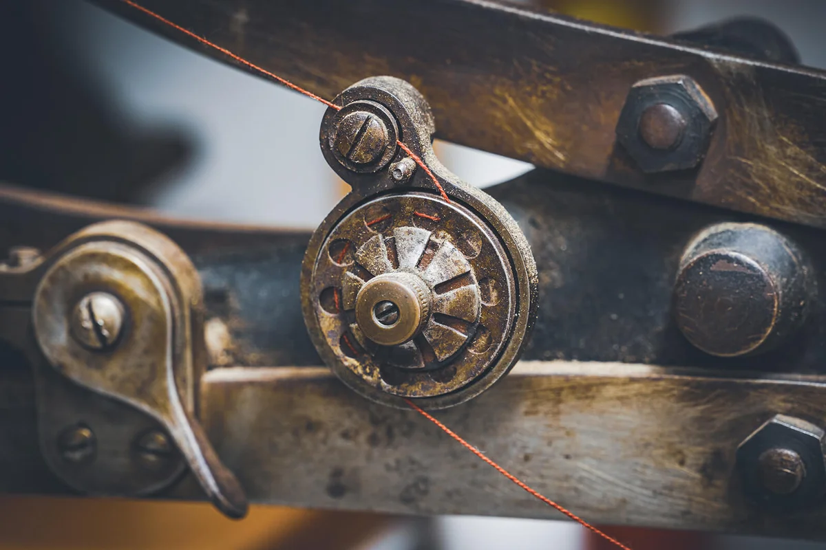 Close-Up Of Old Machine Part