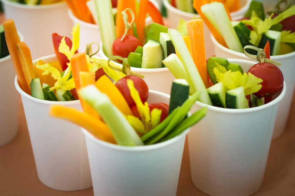 vegetables in single serve cups